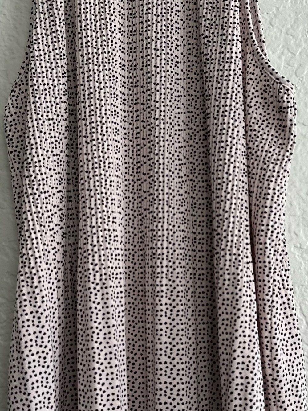Adrianna Papell Pink Sleeveless Dot Print Tank